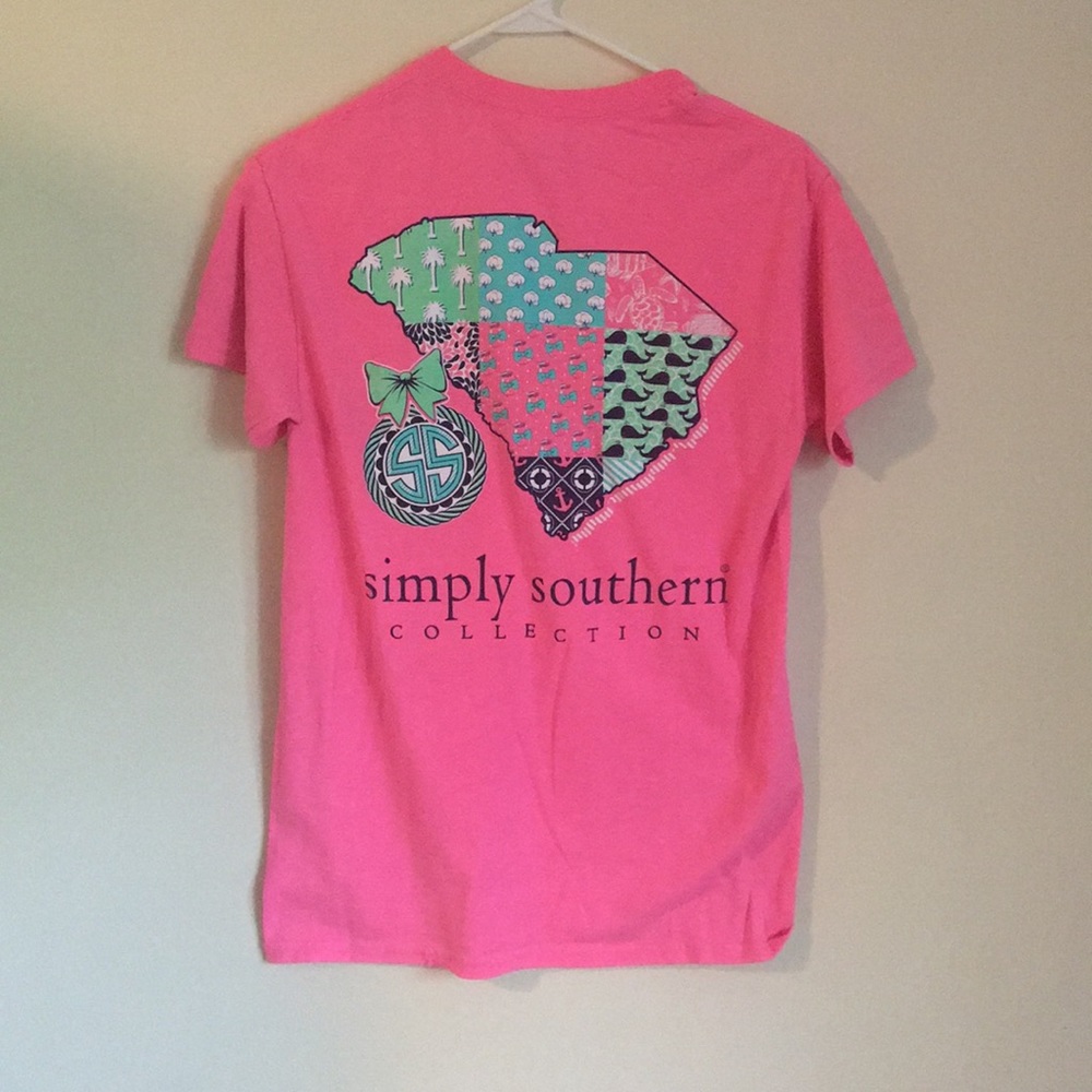 Pink Simply Southern Tee, small